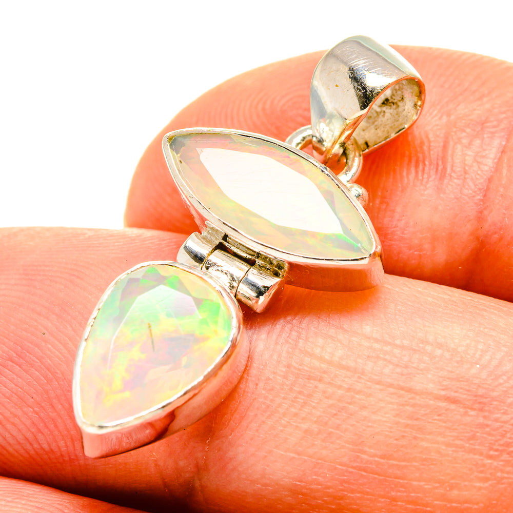 Ethiopian Opal Pendants handcrafted by Anasilvercos - PD758007