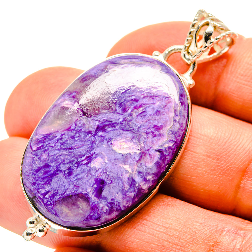 Charoite Pendants handcrafted by Anasilvercos - PD758010