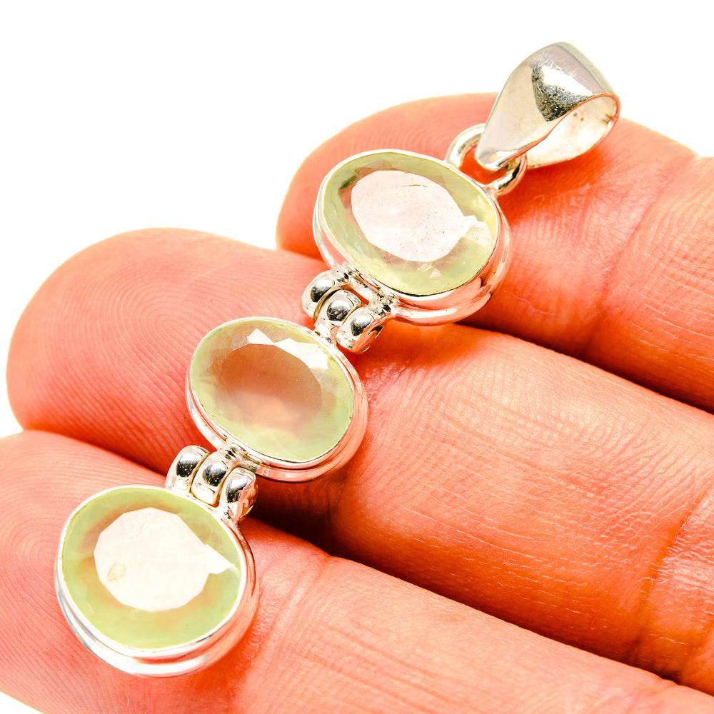 Prehnite Pendants handcrafted by Anasilvercos - PD758014