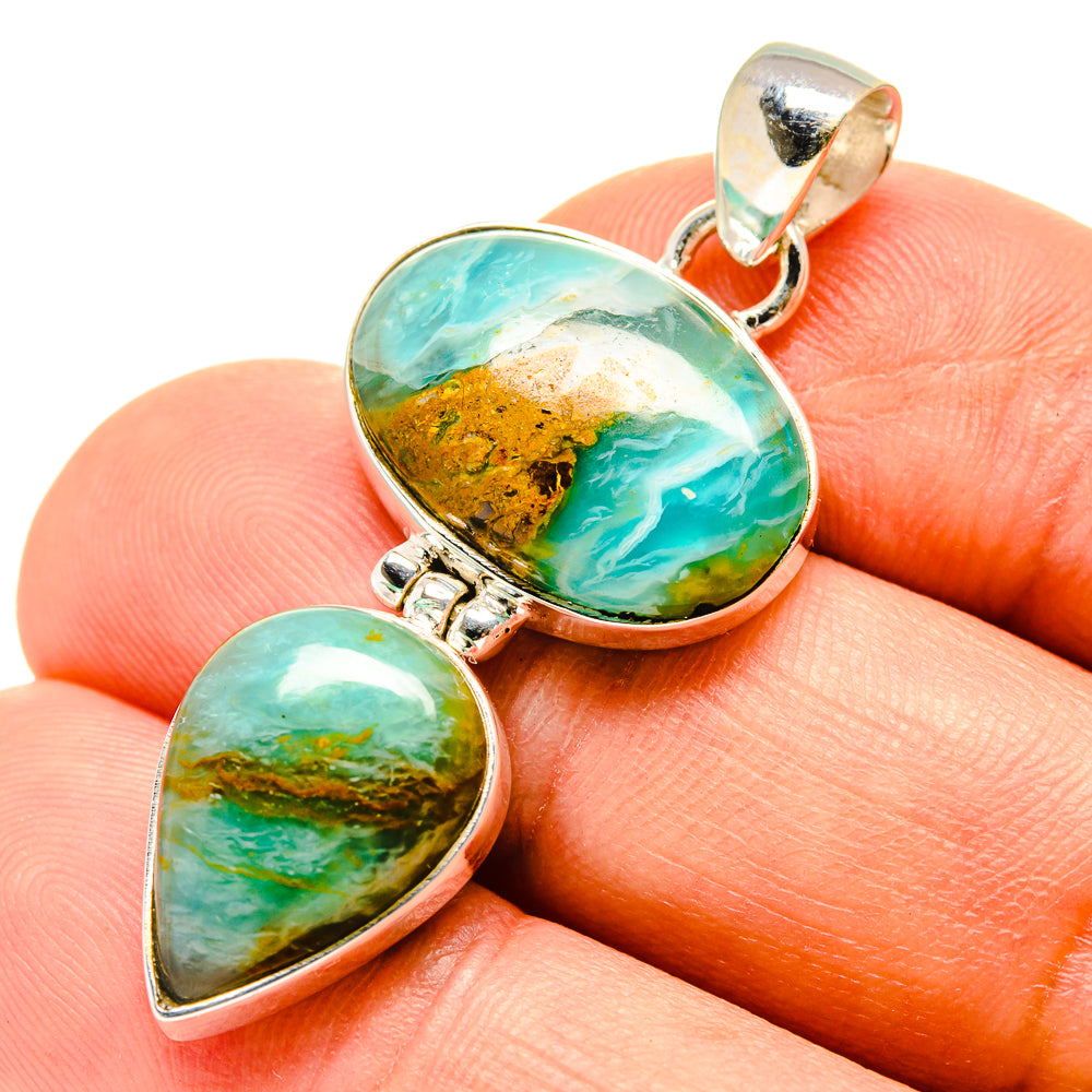 Peruvian Opal Pendants handcrafted by Anasilvercos - PD758018