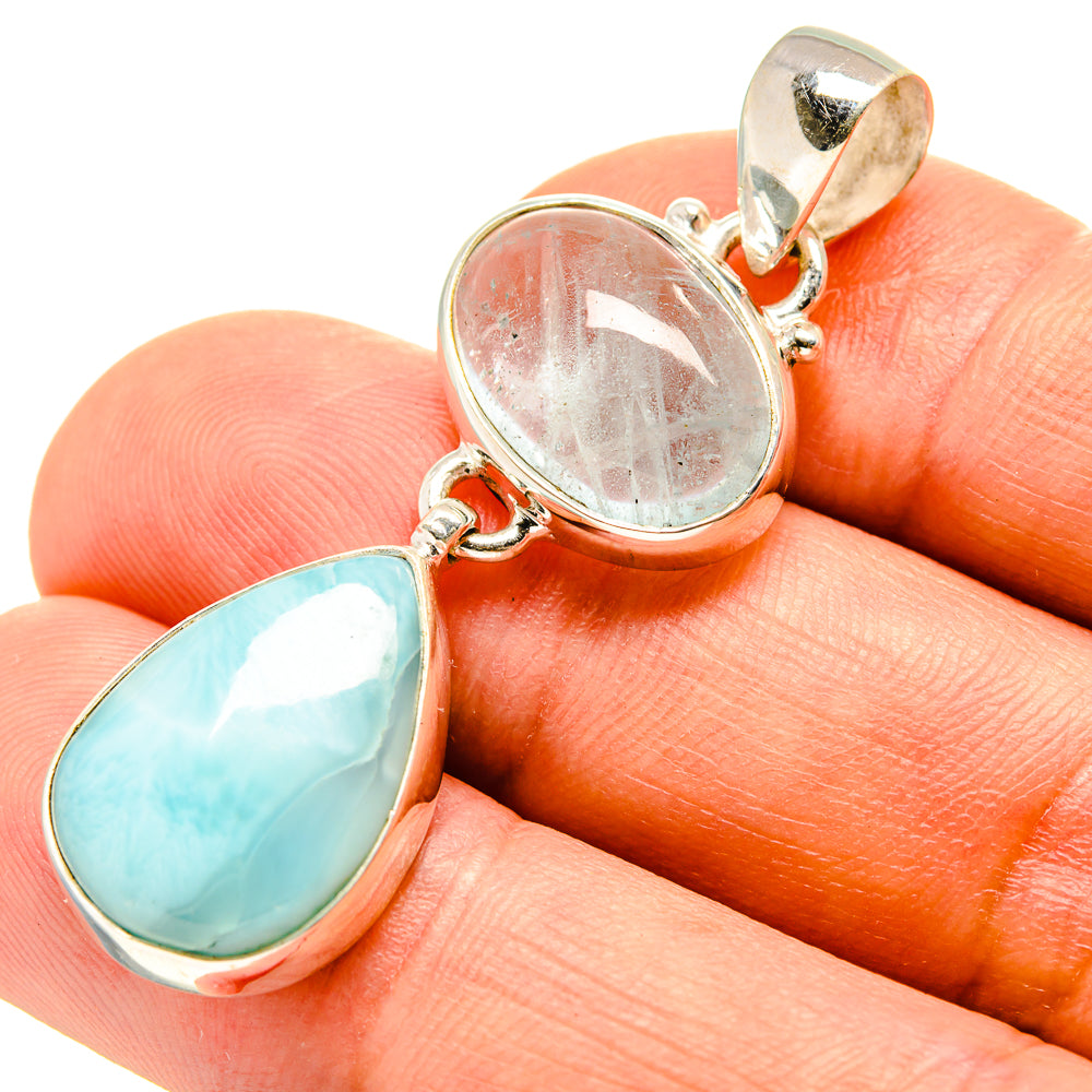 Larimar Pendants handcrafted by Anasilvercos - PD758020