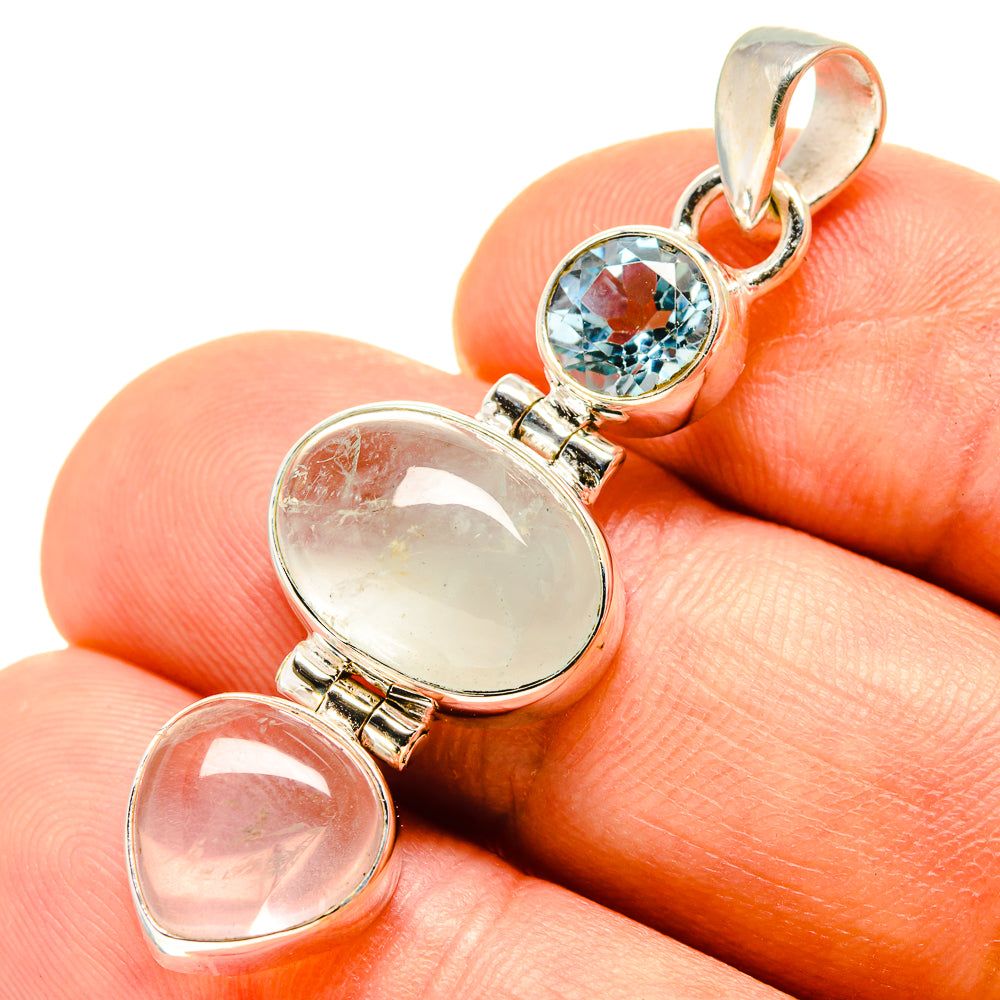 Aquamarine Pendants handcrafted by Anasilvercos - PD758022