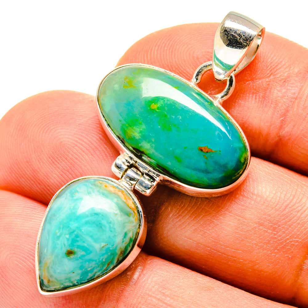 Peruvian Opal Pendants handcrafted by Anasilvercos - PD758024