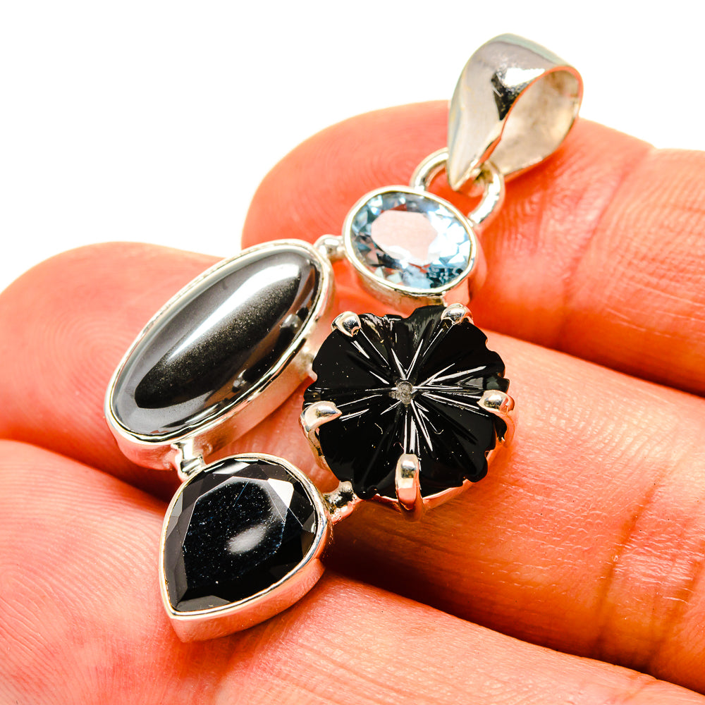 Hematite Pendants handcrafted by Anasilvercos - PD758036