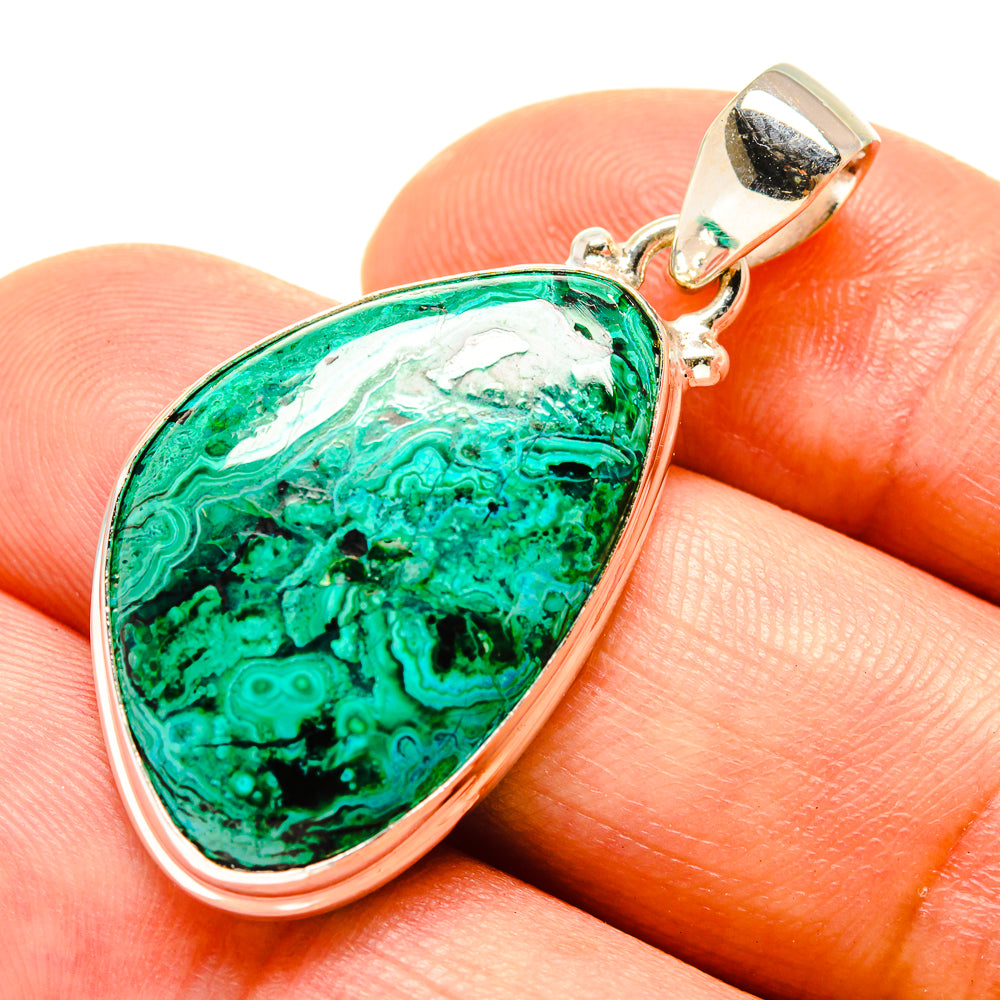 Chrysocolla Pendants handcrafted by Anasilvercos - PD758041