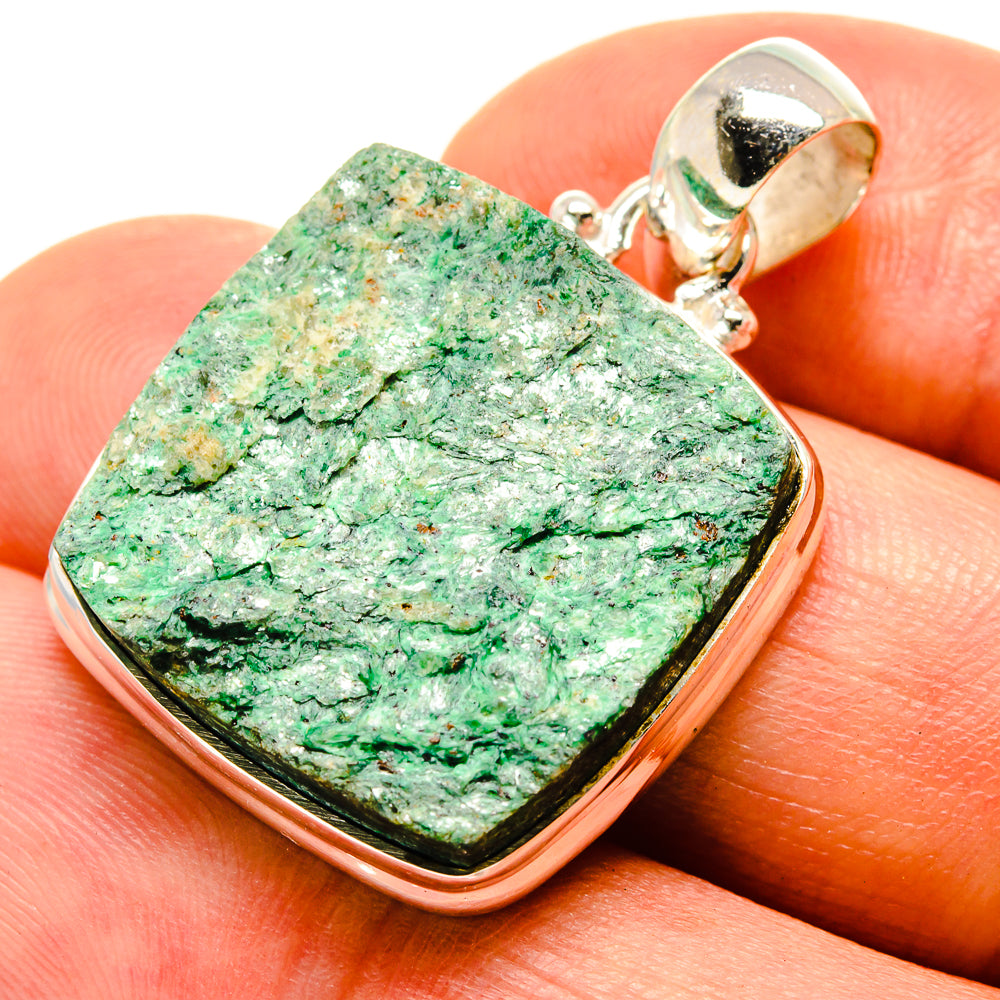 Green Fuchsite Pendants handcrafted by Anasilvercos - PD758042