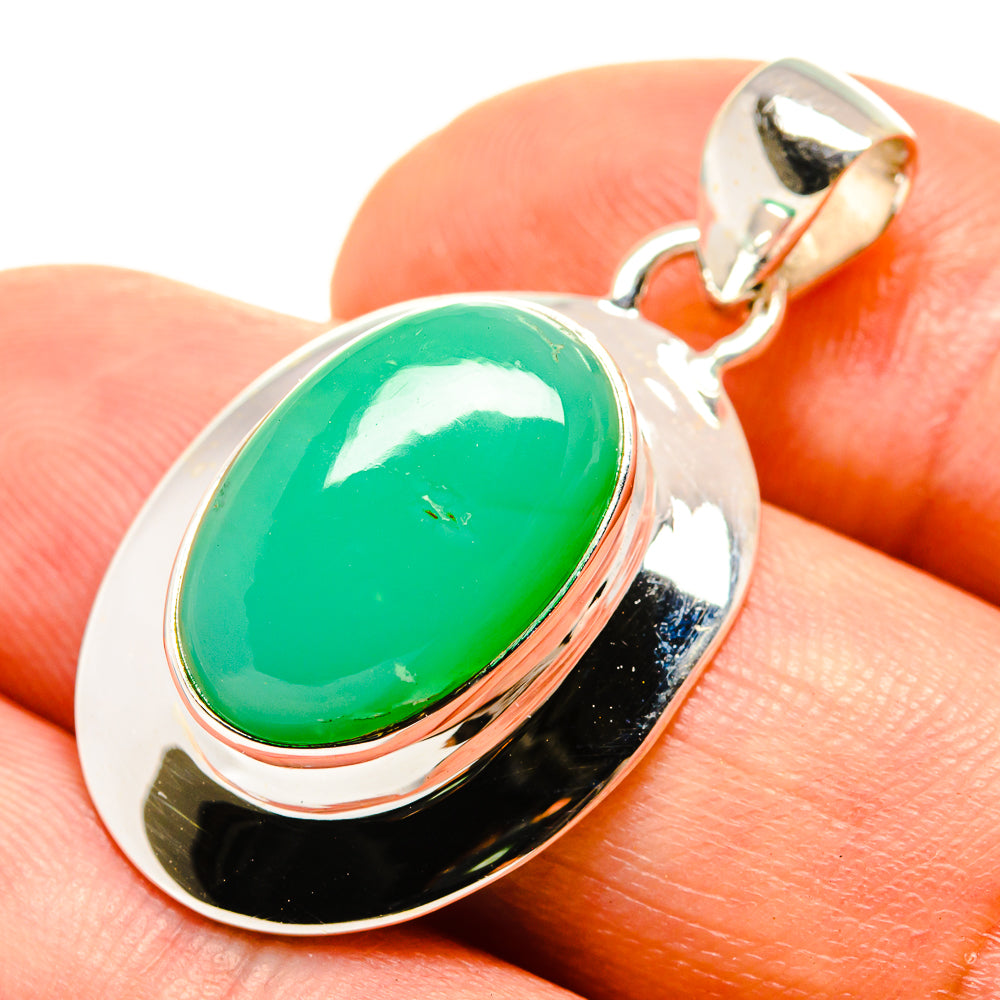 Chrysoprase Pendants handcrafted by Anasilvercos - PD758043
