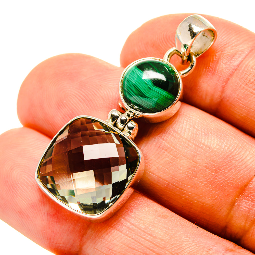 Green Amethyst Pendants handcrafted by Anasilvercos - PD758055