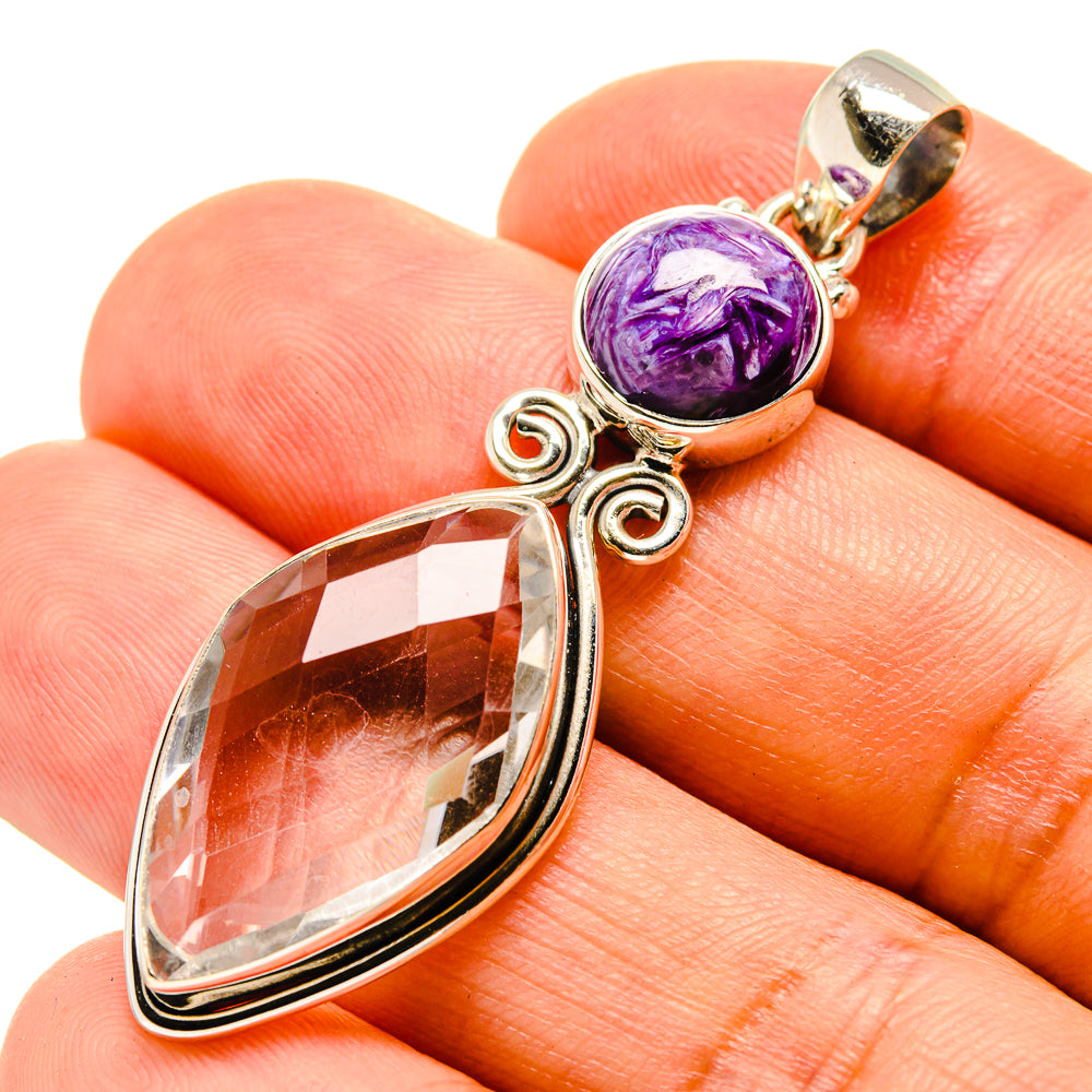 White Quartz Pendants handcrafted by Anasilvercos - PD758060