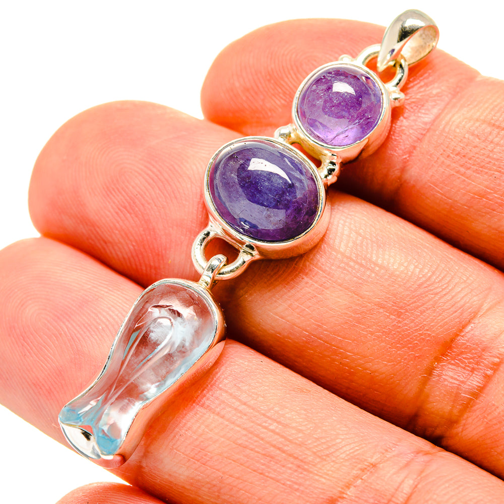 Aquamarine Pendants handcrafted by Anasilvercos - PD758061