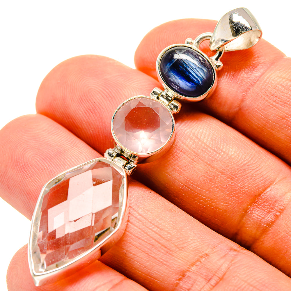 White Quartz Pendants handcrafted by Anasilvercos - PD758062