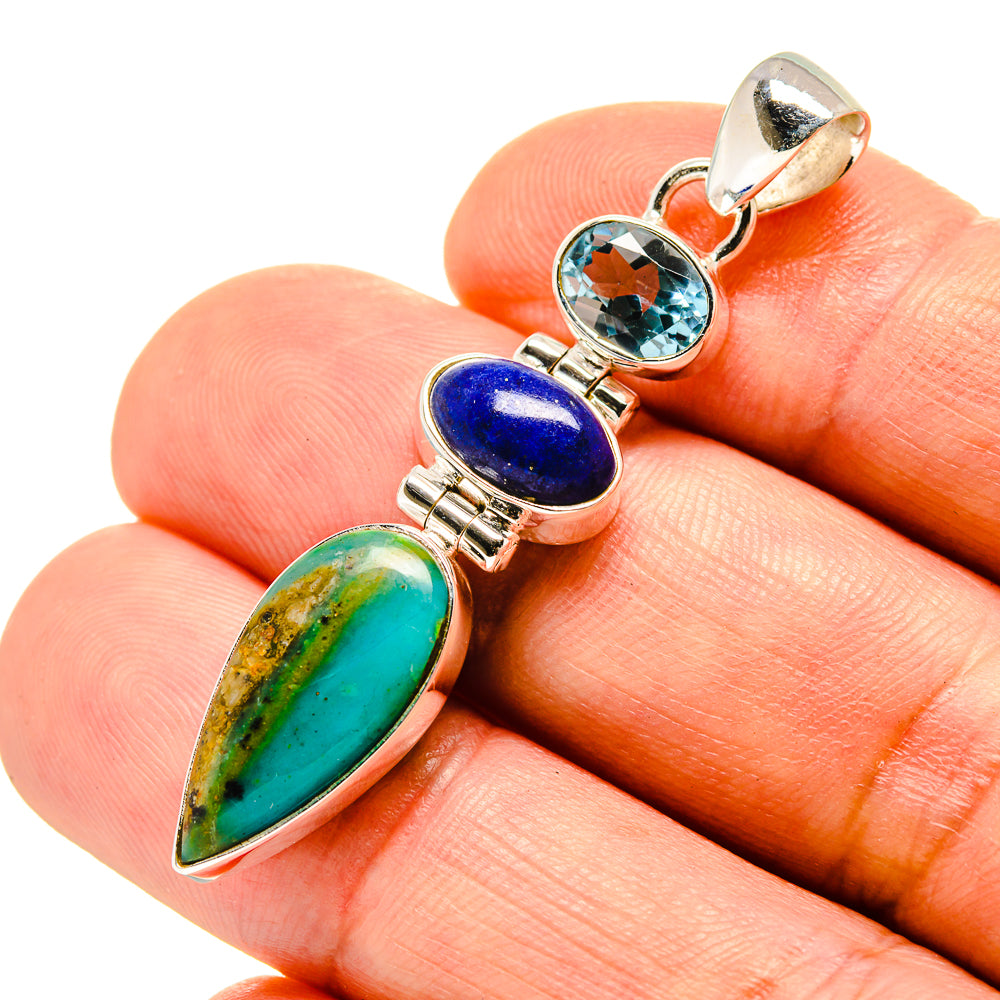 Peruvian Opal Pendants handcrafted by Anasilvercos - PD758068