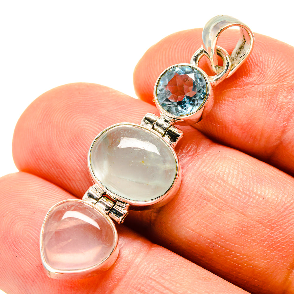 Aquamarine Pendants handcrafted by Anasilvercos - PD758077