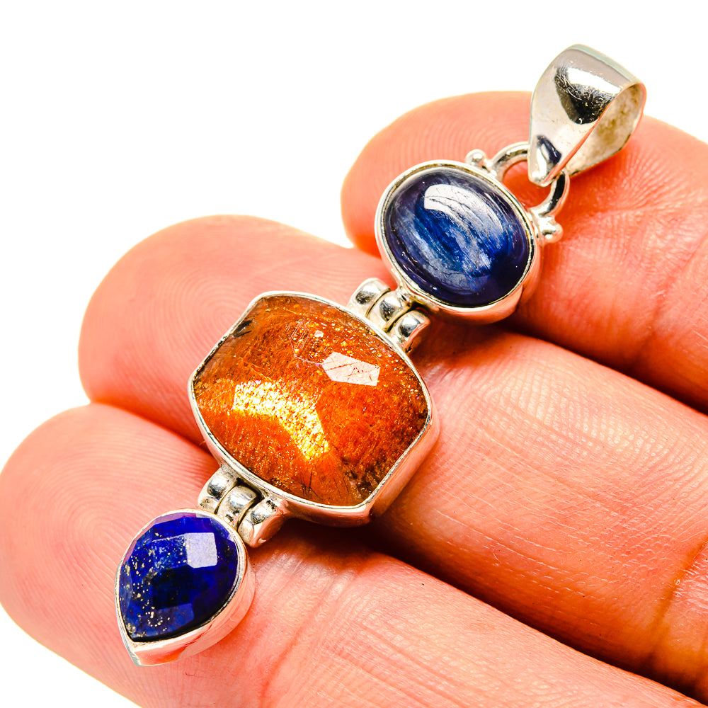Sunstone Pendants handcrafted by Anasilvercos - PD758078