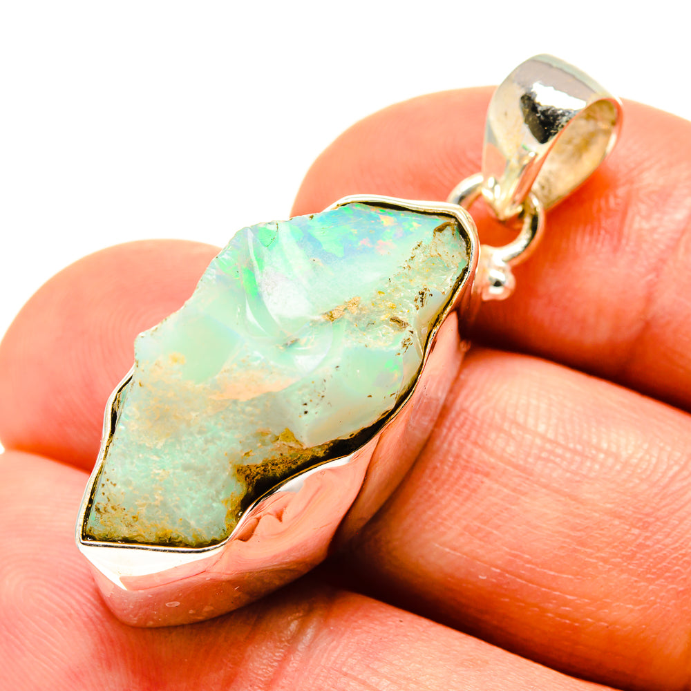 Ethiopian Opal Pendants handcrafted by Anasilvercos - PD758091