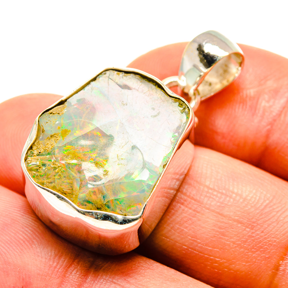 Ethiopian Opal Pendants handcrafted by Anasilvercos - PD758121