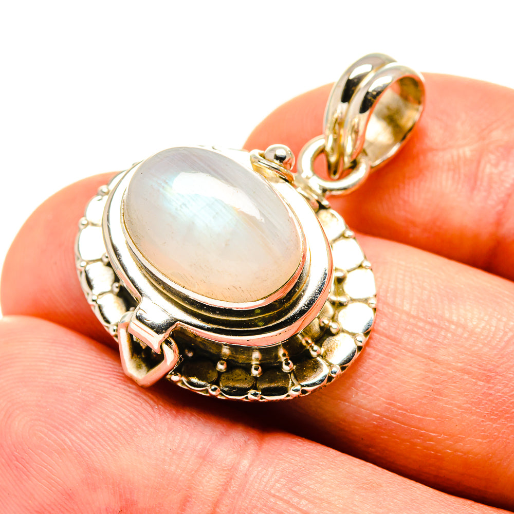 Rainbow Moonstone Pendants handcrafted by Anasilvercos - PD758131