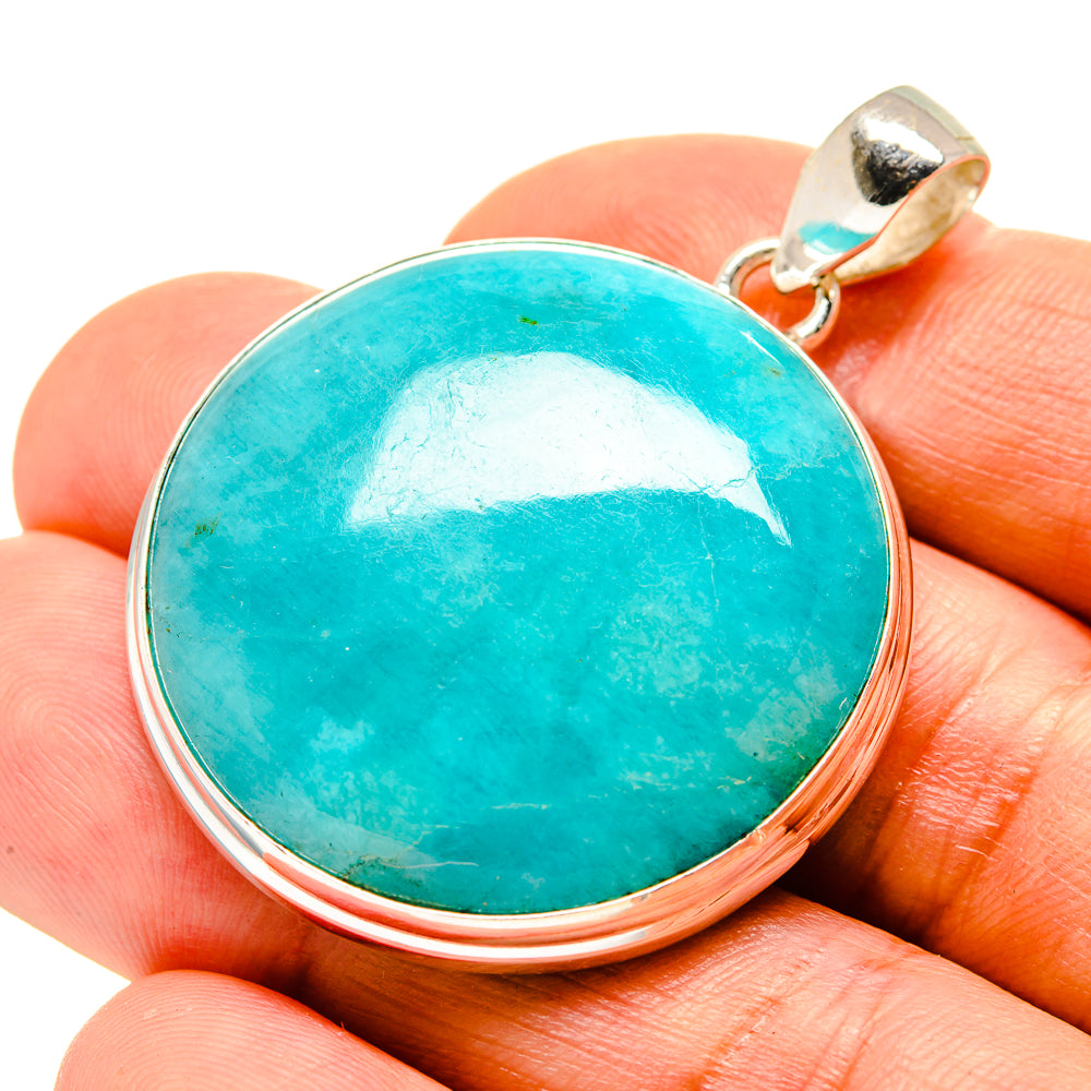 Peruvian Amazonite Pendants handcrafted by Anasilvercos - PD758136