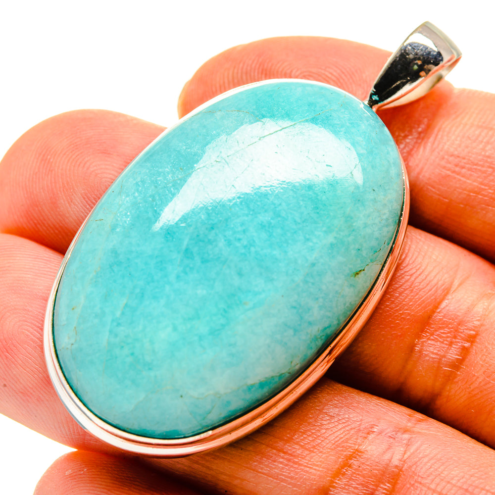 Peruvian Amazonite Pendants handcrafted by Anasilvercos - PD758137