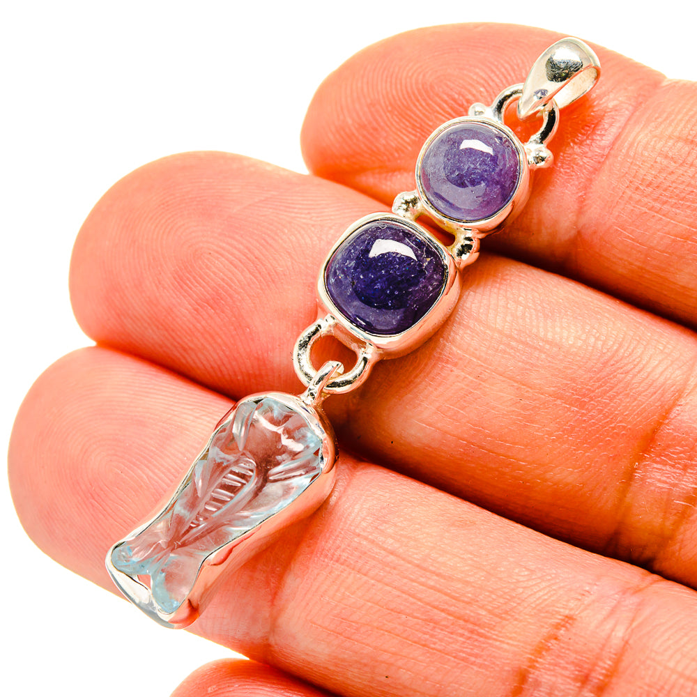 Aquamarine Pendants handcrafted by Anasilvercos - PD758142