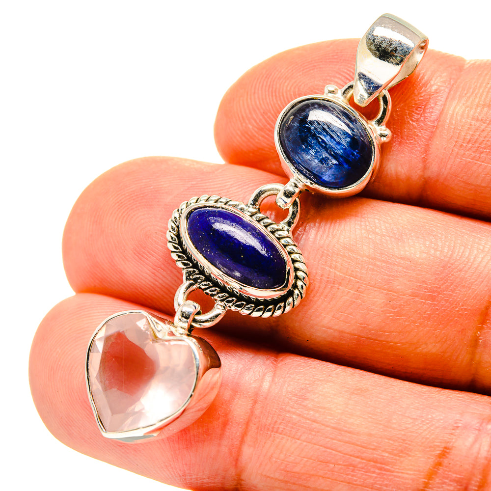 Rose Quartz Pendants handcrafted by Anasilvercos - PD758143