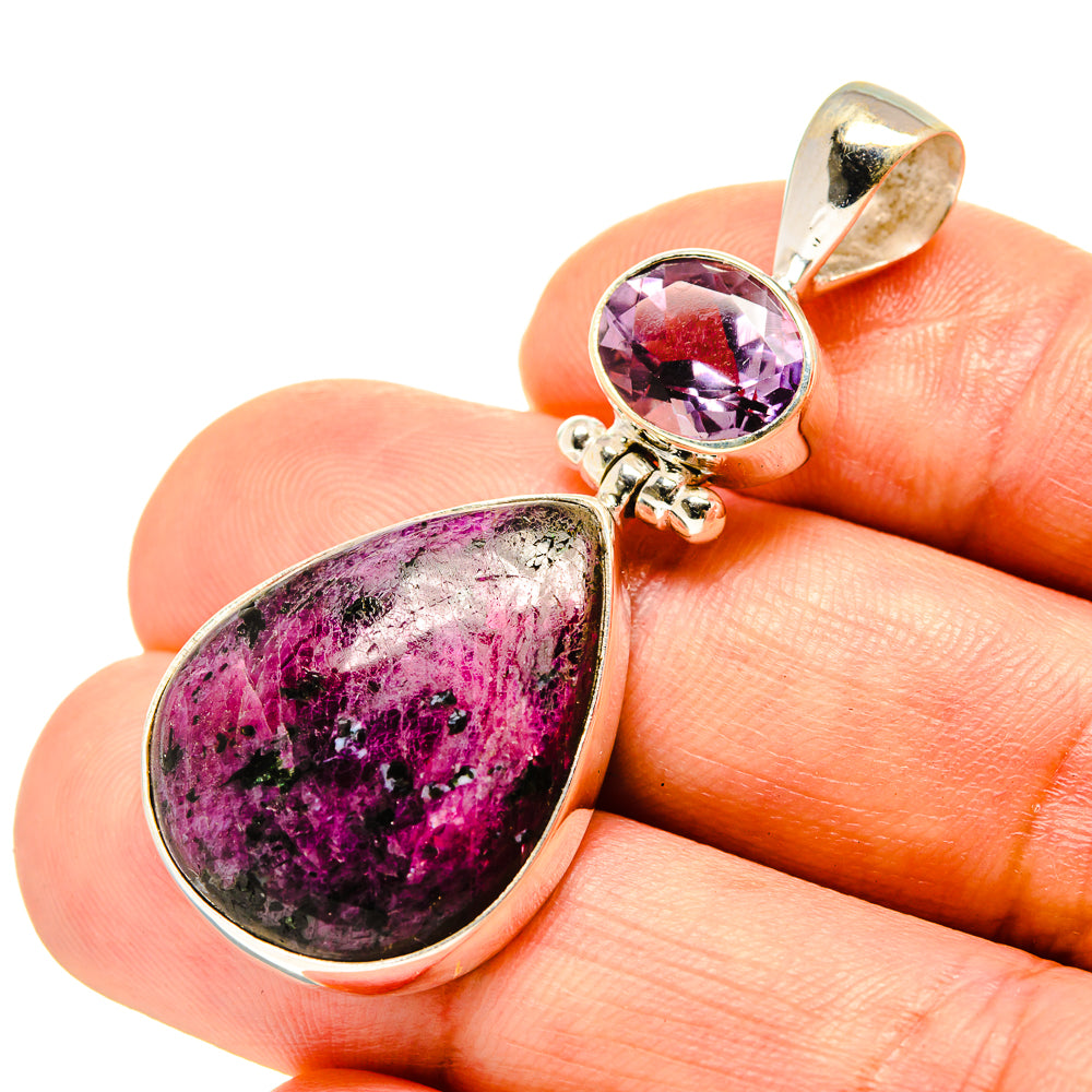 Russian Eudialyte Pendants handcrafted by Anasilvercos - PD758145