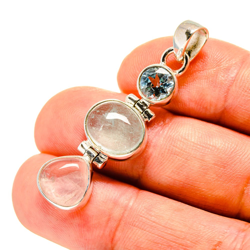 Aquamarine Pendants handcrafted by Anasilvercos - PD758146