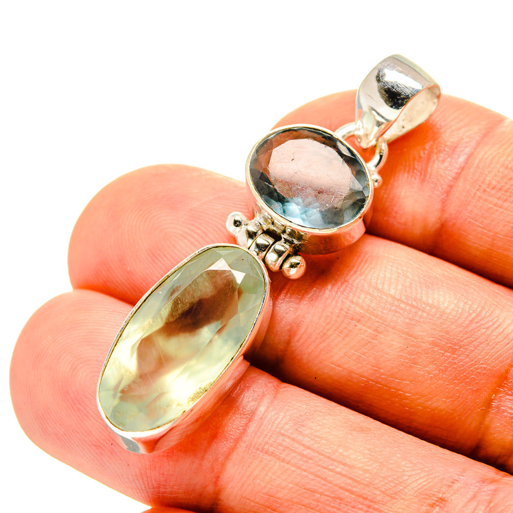 Prehnite Pendants handcrafted by Anasilvercos - PD758148