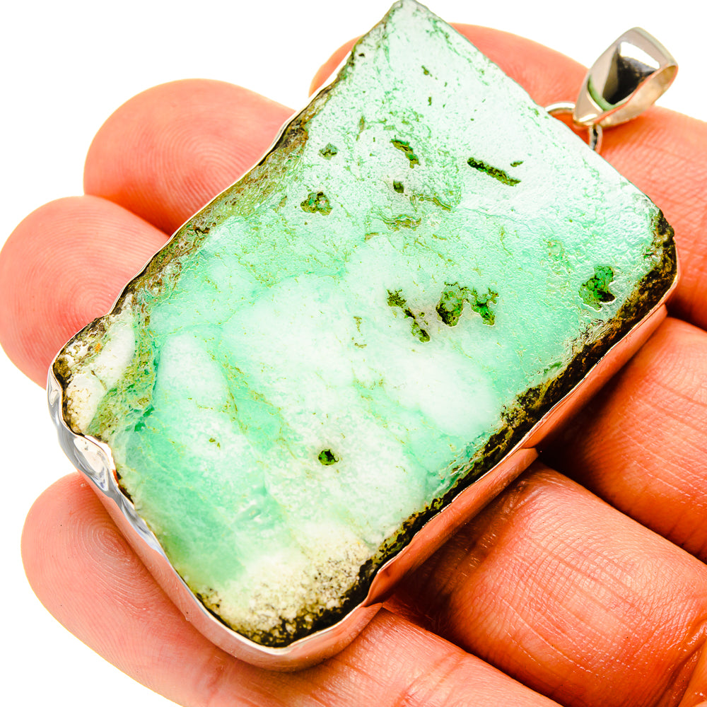 Chrysoprase Pendants handcrafted by Anasilvercos - PD758162