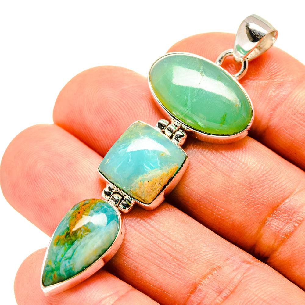 Chrysoprase Pendants handcrafted by Anasilvercos - PD758169