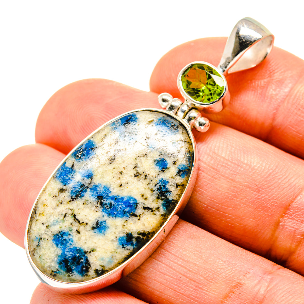 K2 Blue Azurite Pendants handcrafted by Anasilvercos - PD758175