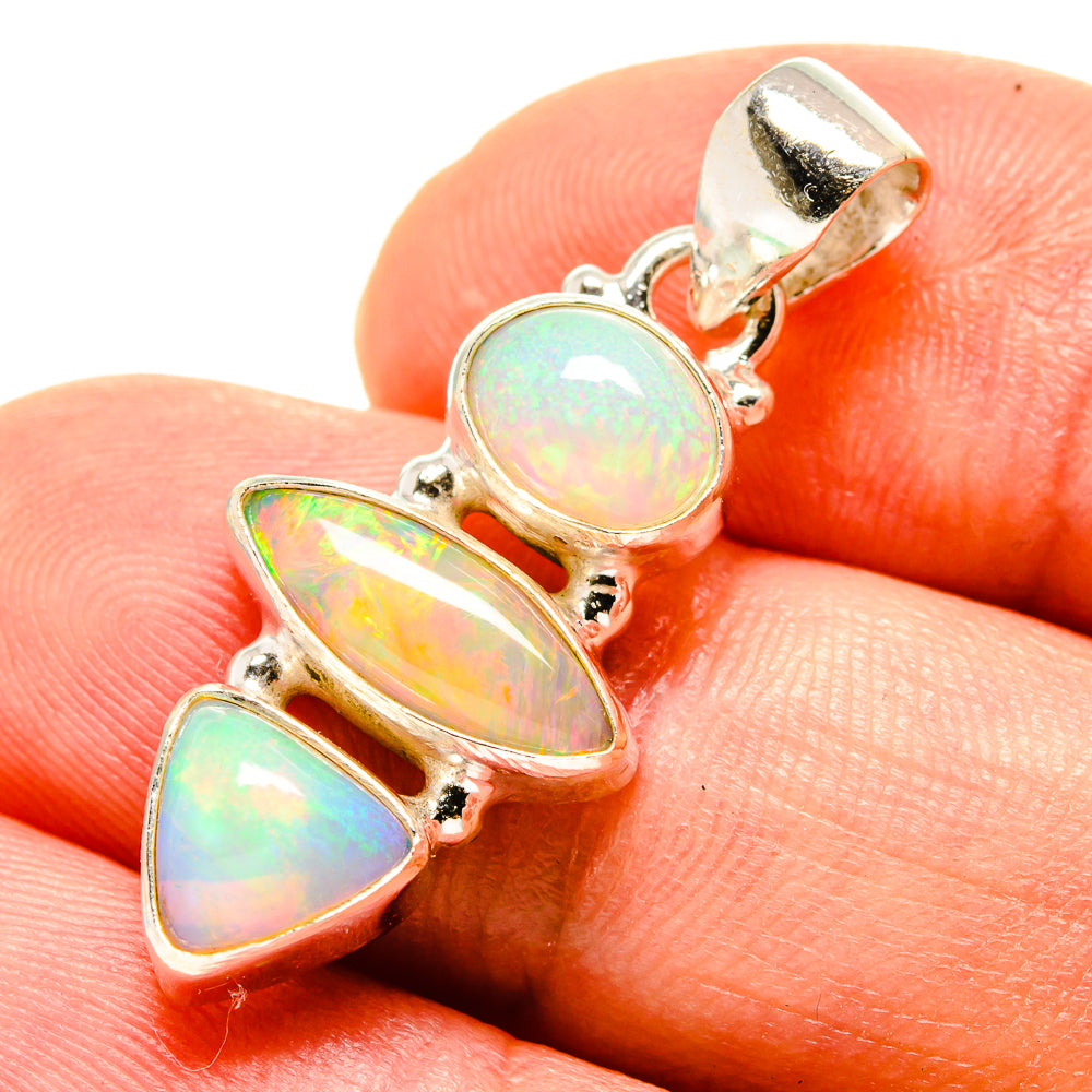 Ethiopian Opal Pendants handcrafted by Anasilvercos - PD758195
