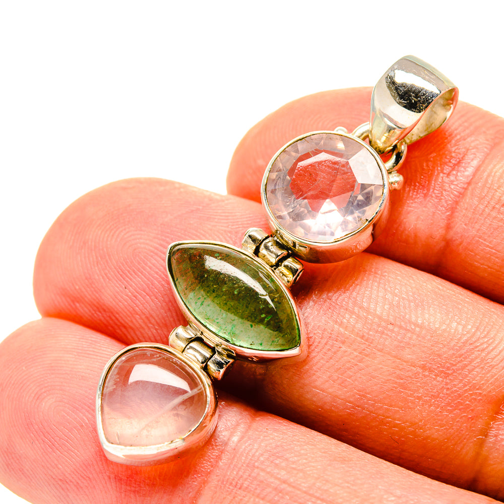 Green Fluorite Pendants handcrafted by Anasilvercos - PD758197