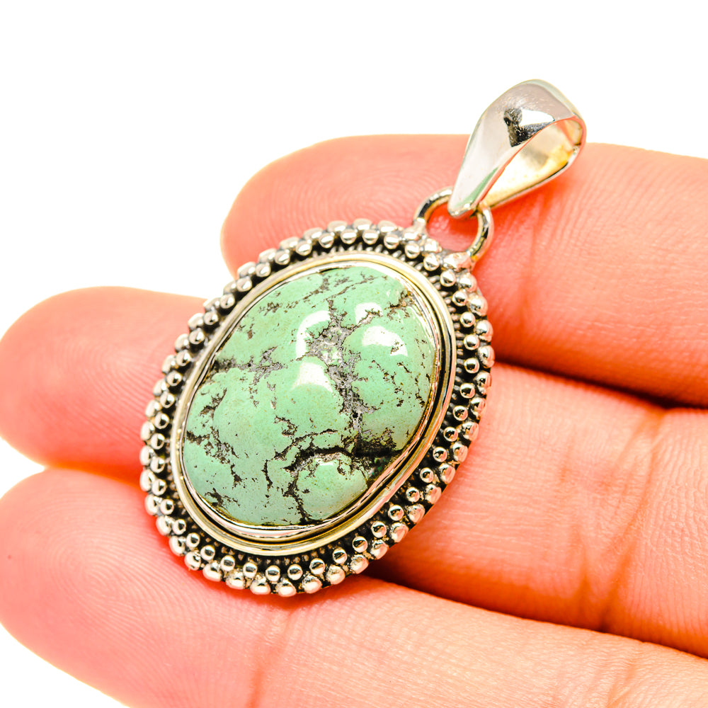 Tibetan Turquoise Pendants handcrafted by Anasilvercos - PD7582