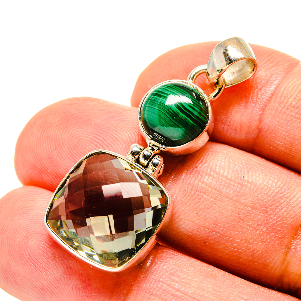 Green Amethyst Pendants handcrafted by Anasilvercos - PD758201