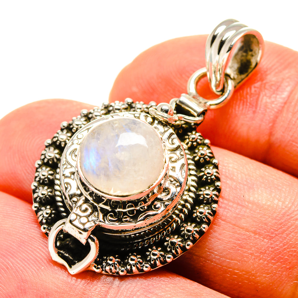 Rainbow Moonstone Pendants handcrafted by Anasilvercos - PD758214
