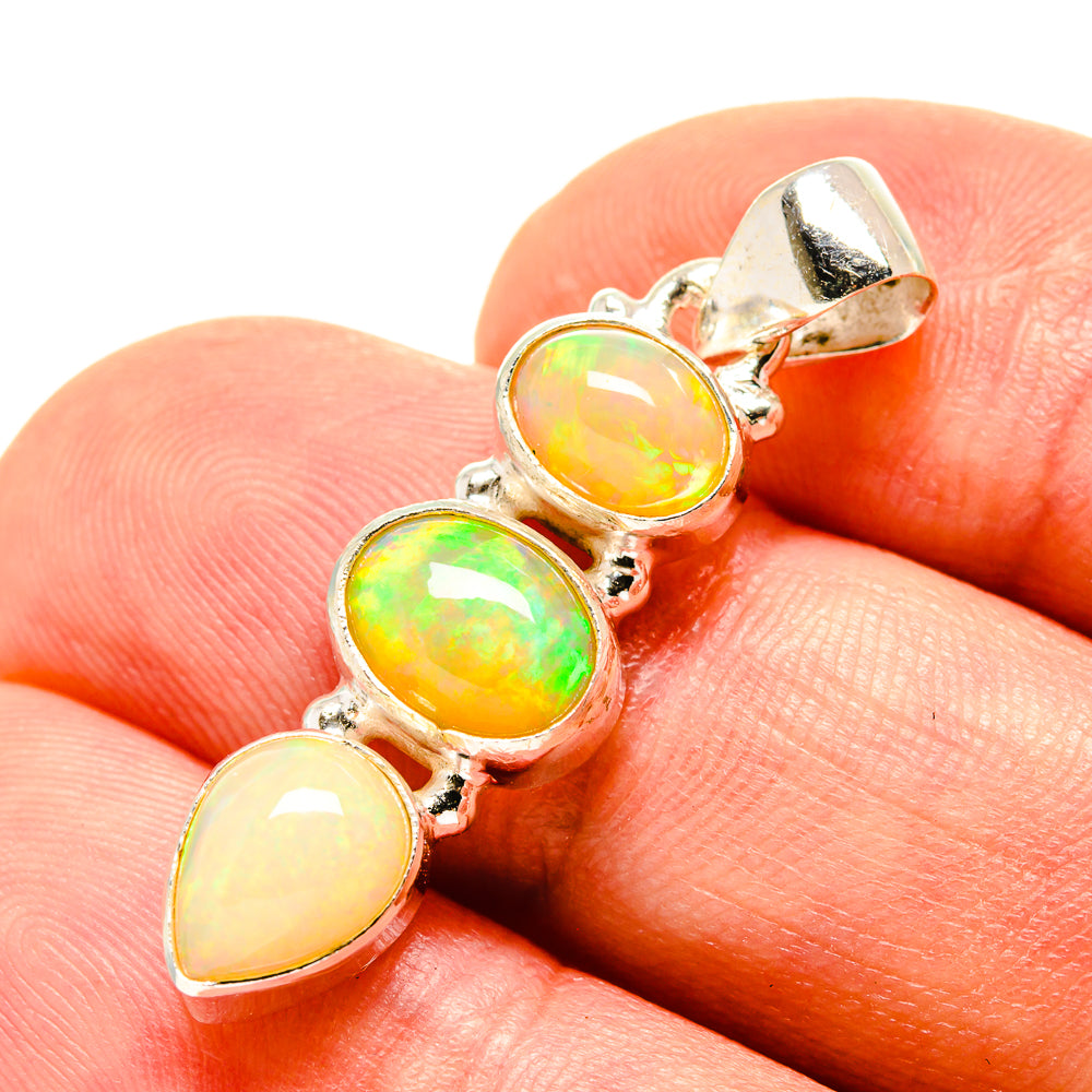 Ethiopian Opal Pendants handcrafted by Anasilvercos - PD758222