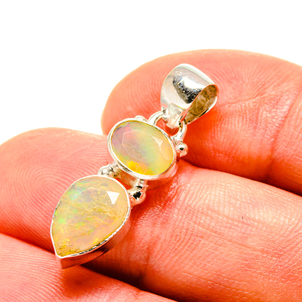 Ethiopian Opal Pendants handcrafted by Anasilvercos - PD758226