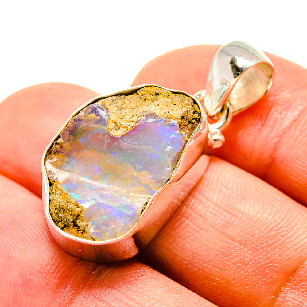 Ethiopian Opal Pendants handcrafted by Anasilvercos - PD758234