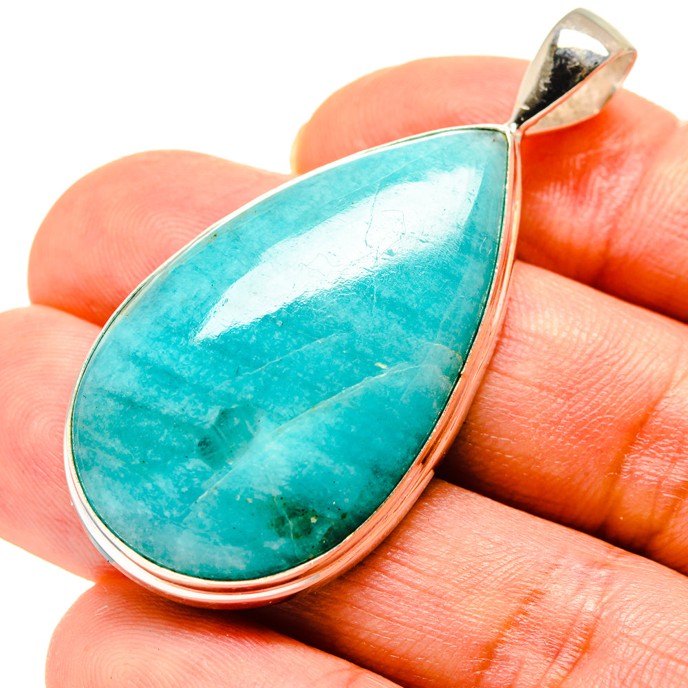 Peruvian Amazonite Pendants handcrafted by Anasilvercos - PD758237