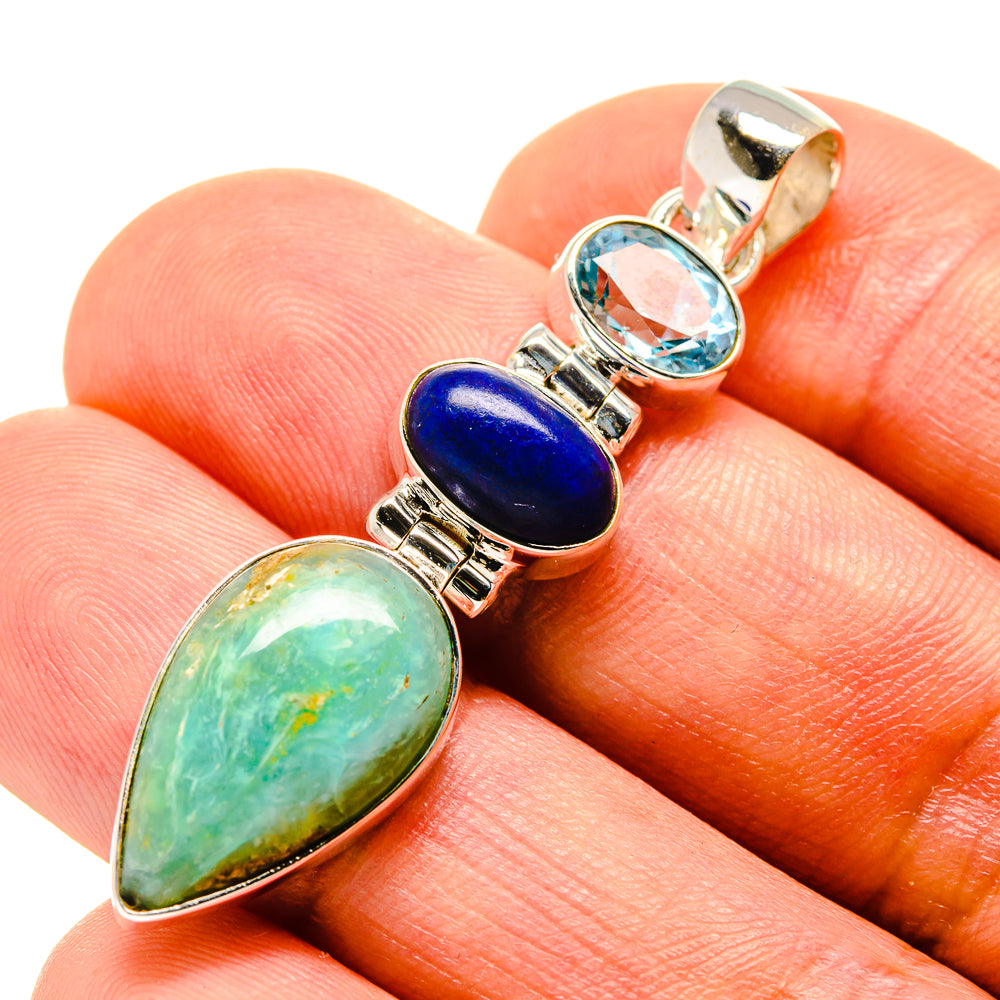 Peruvian Opal Pendants handcrafted by Anasilvercos - PD758243