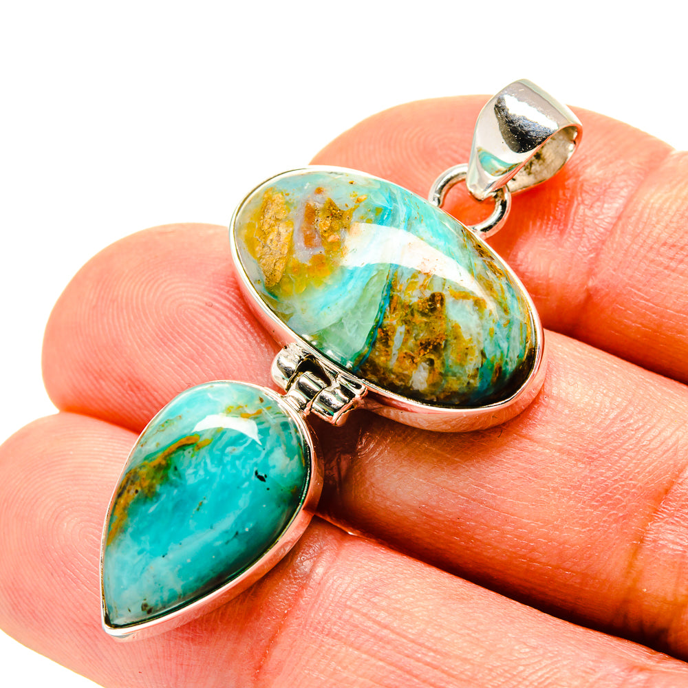 Peruvian Opal Pendants handcrafted by Anasilvercos - PD758245