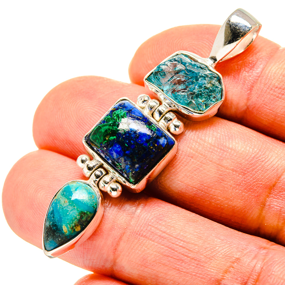 Azurite Pendants handcrafted by Anasilvercos - PD758246