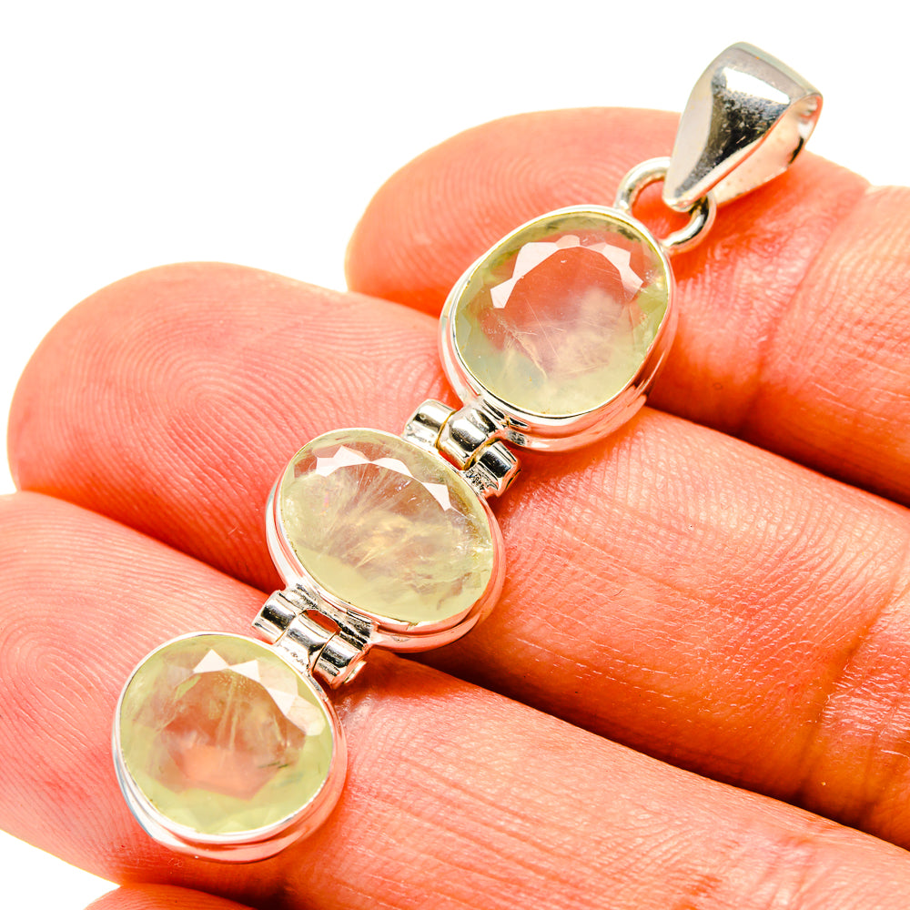 Prehnite Pendants handcrafted by Anasilvercos - PD758248