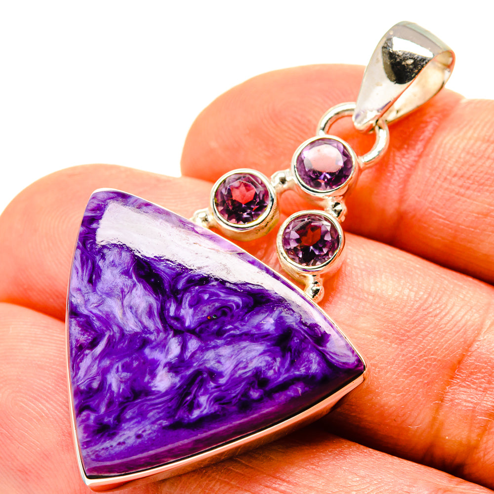 Charoite Pendants handcrafted by Anasilvercos - PD758272