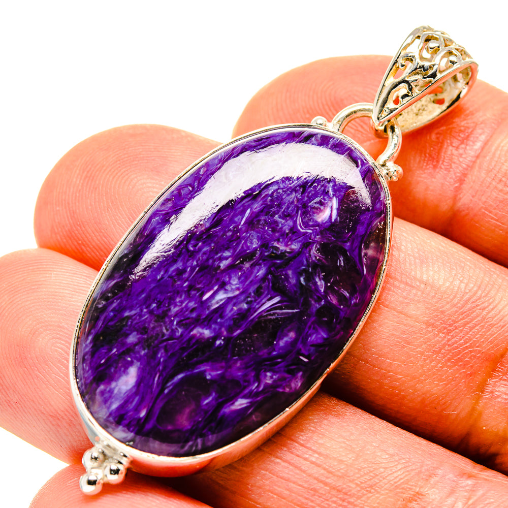 Charoite Pendants handcrafted by Anasilvercos - PD758277