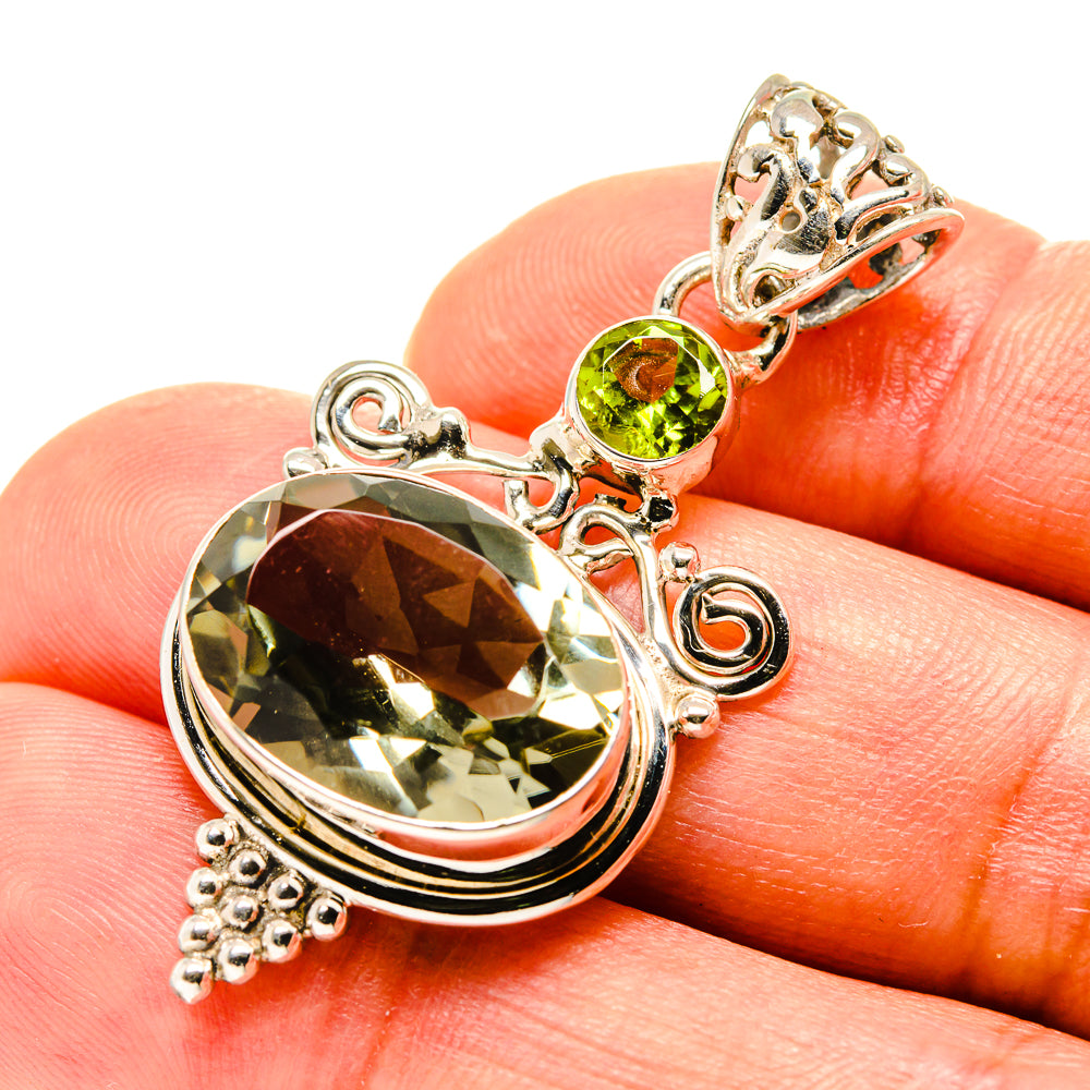 Green Amethyst Pendants handcrafted by Anasilvercos - PD758282