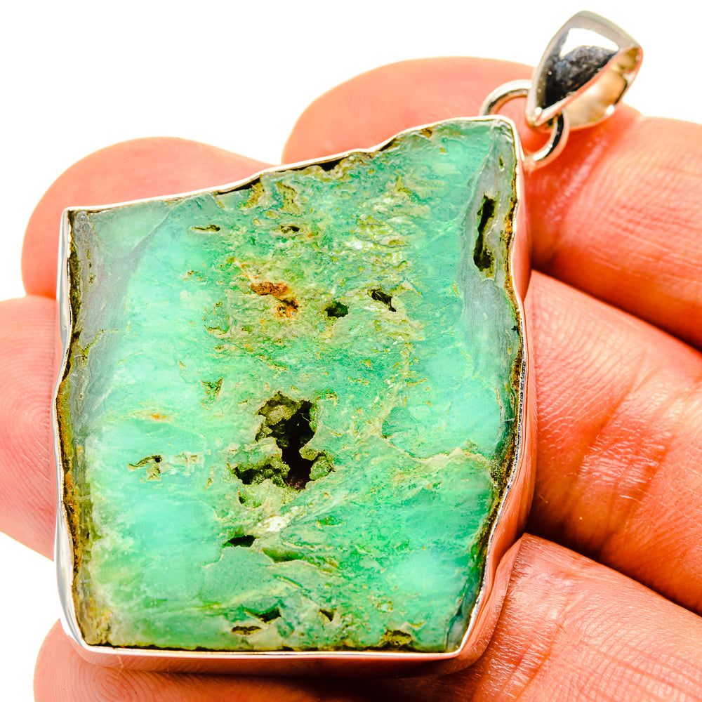 Chrysoprase Pendants handcrafted by Anasilvercos - PD758284