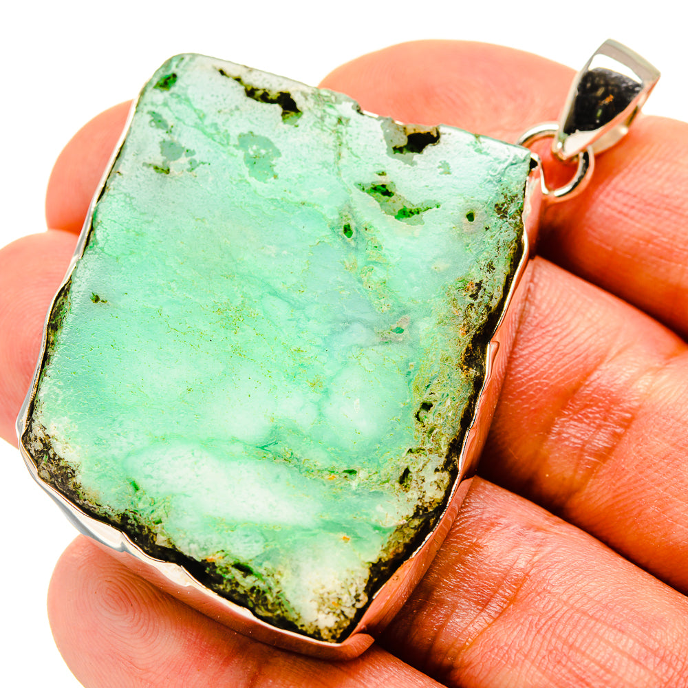 Chrysoprase Pendants handcrafted by Anasilvercos - PD758286