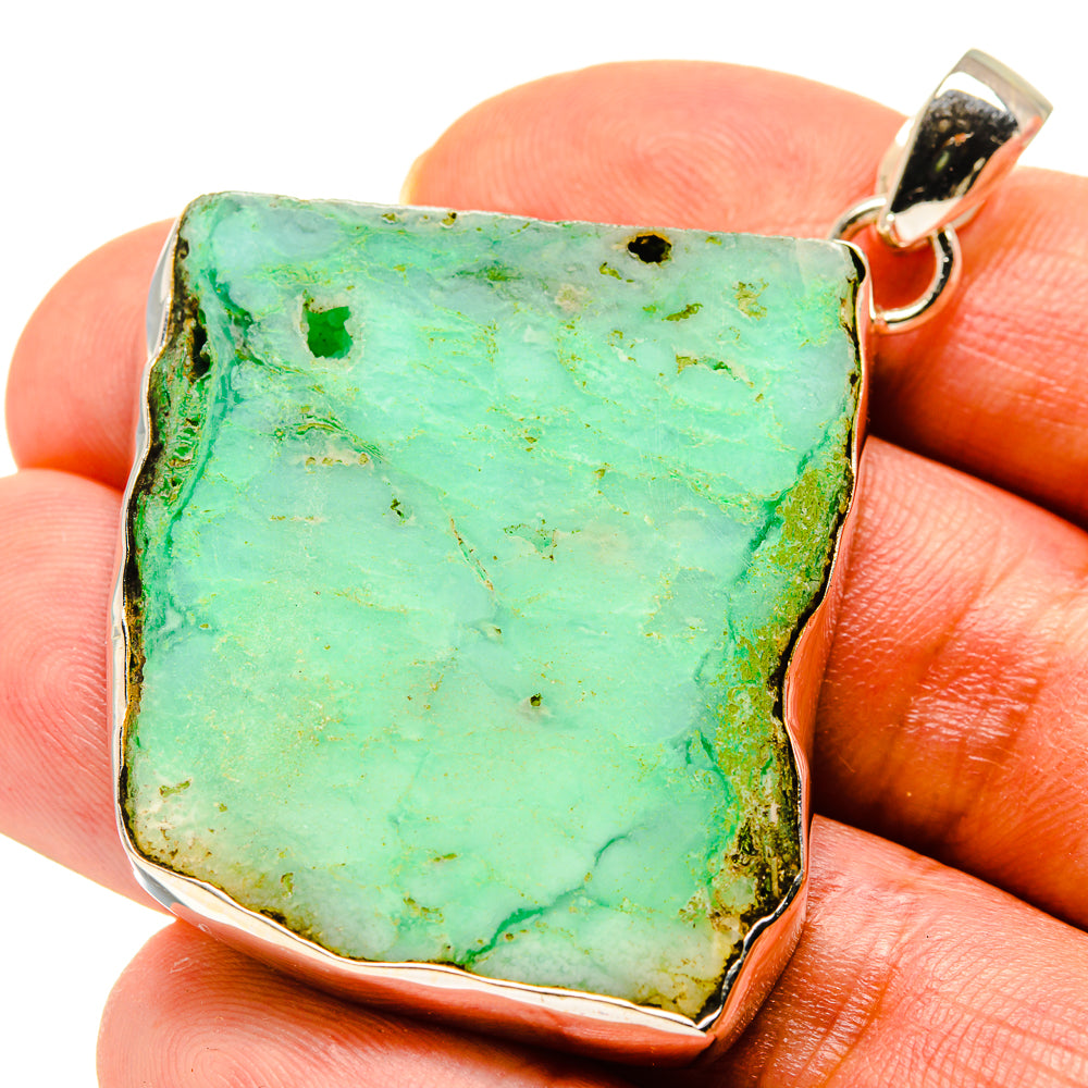 Chrysoprase Pendants handcrafted by Anasilvercos - PD758287